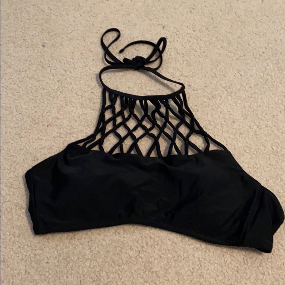 High Neck Black Top